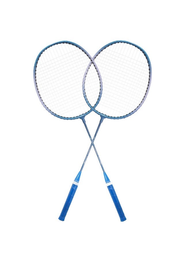VersaMarts 2-Piece Badminton Racket Set - Lightweight & Durable | Superior Power & Precision | Perfect for Competitive Play (Blue) - Image 4